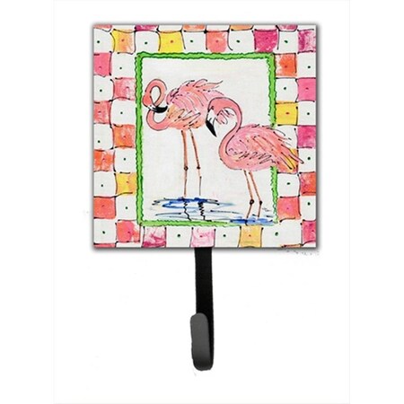 Carolines Treasures Bird - Flamingo Leash Holder Or Key Hook 8077SH4