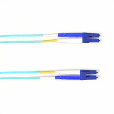 Black Box OS2 9/125 SINGLEMODE FIBER OPTIC PATCH CABLE - OFNR PVC, LC TO LC, AQUA, 1-M 3. FOCMRSM-001M-LCLC-AQ