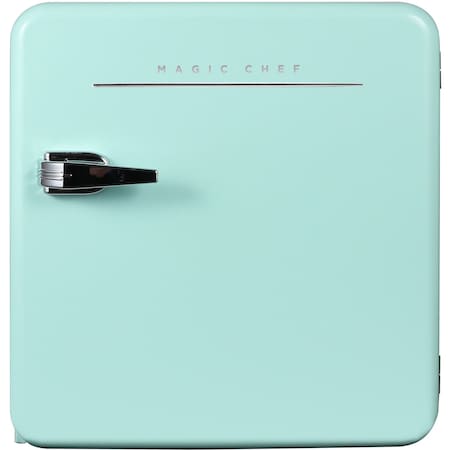 Magic Chef 1.6 cu. ft. Retro Mini Refrigerator, Mint Green, Without Freezer MCR16CHM