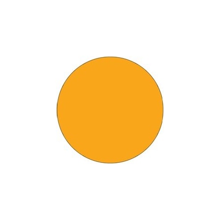 Bubblefast 3'' Circles - Fluorescent Orange Removable Labels BFDL1492FO