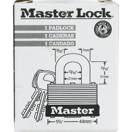 Master Lock 1-3/4'' Multi-Spring Warded Keyed Alike Padlock 500KA-370