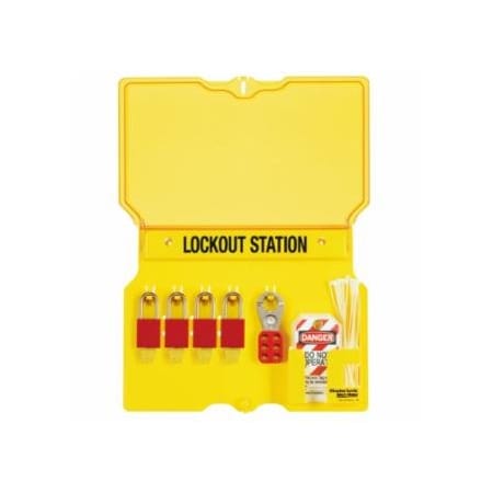 Master Lock Safety Series Lockout Stations with Key Registration Card, 22in, Unfilled, 10-Lk 470-1483B