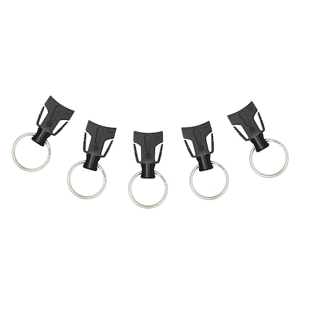 Key-Bak Key Ring, Black, Plastic, PK5 0KM0-00AA4-5