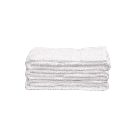 Homeroots Set of Twelve White Cotton 15" X 25" Hand Towel Set, 12PK 491250