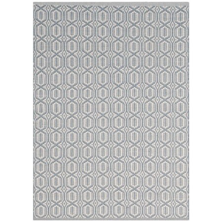 Safavieh Montauk Small Rectangle Area RugIvory & Blue 3 x 5 ft. MTK333L-3
