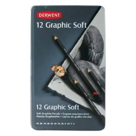 Derwent Soft Pencil Tin, 12PK 34215