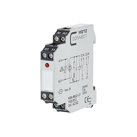 Metz Connect Changeover Contact, 24V AC/DC, 1 Output 11061913