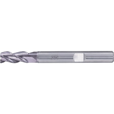 Pferd PFERD Chamfered End Mill, 3 flutes, 1/4'' Dia, 1/2'' APMX, 2-1/2'' OAL, Weldon shank 23003032