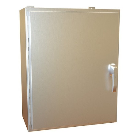 Hammond Handle Electrical Enclosure, 30 in H, 12 in D, 24 in W, 12, 13, 3R, 4, 4X, Stainless Steel HW302412SSHK