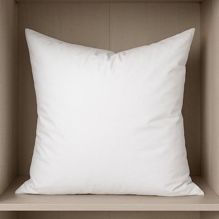 Homeroots 20" White Cotton Down Blend Throw Pillow Insert 608269