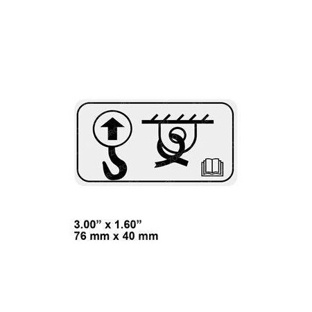 Jlg REPLACEMENT DECAL, LIFT POINT/ TIE DOWN 124767