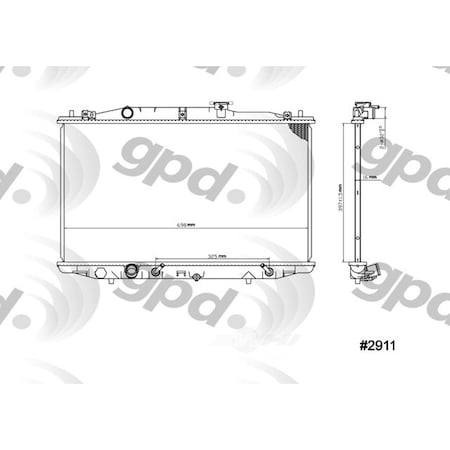 Global Parts Distributors Radiator 2911C