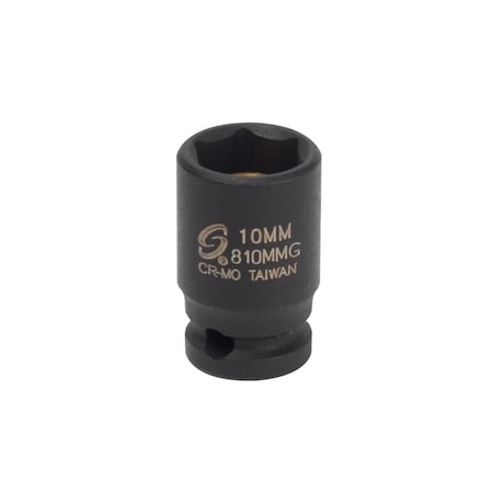 Sunex 1/4 in Drive 10Mm Magnetic Impact Socket 810MMG