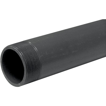 Genova LASCO 220120BC Pipe Nipple, 2 in, PVC, SCH 80 Schedule, 12 in L 220120-BC