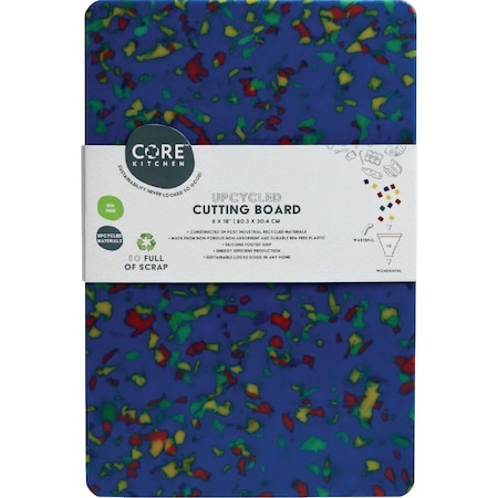 Core Kitchen Blue Recycled Plastic Board With Non-Slip Footing 12'' x 8'' DBC54141