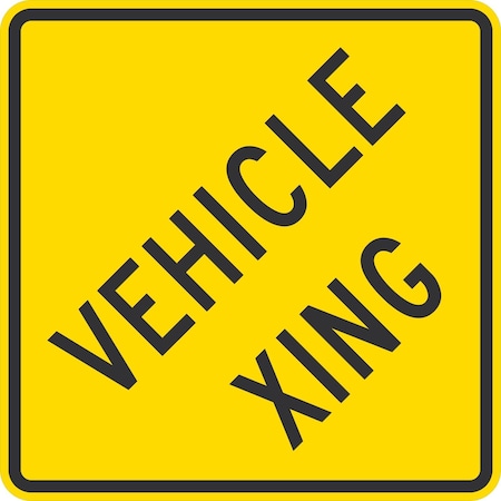 Lyle Vehicle Xing, 30x30, High Intensity Prismatic, Yellow G-15263-HI_30x30