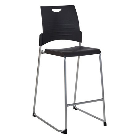 Office Star Products DC Series Tall Stacking Chair, Black DC8309C25-3