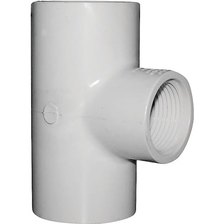 Genova LASCO 402168BC Reducing Pipe Tee, 114 x 1 in, Slip x FIP, PVC, SCH 40 Schedule 402168-BC