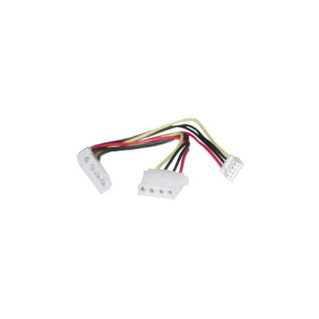 Cable Wholesale 4 Pin Molex to Floppy and 4 Pin Molex Power Y Cable, 5.25in Male to 5.25in Female and 3.5in 11W3-03808