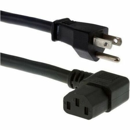 Unc Group 10Ft Power Cord 5/15P-C13 Right Angle PWCD-515PC13R-10A-10F-BLK
