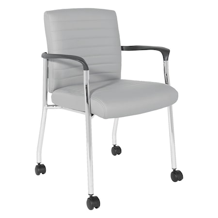 Office Star Products FL Series Guest Chair, Charcoal Grey FL38640C-u42