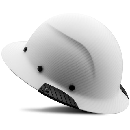 Lift Safety DAX Fiber Resin Full Brim Hard Hat (White Carbon Matte) - ANSI-G, TYPE 1 HDF-24CWM
