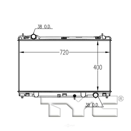 Tyc Radiator Assembly 13477