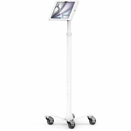 Compulocks IPAD AIR M2 & M3 13IN, APEX ENCLOSURE ROLLING CART - RISE FREEDOM WHITE MCRSTDW13APXW