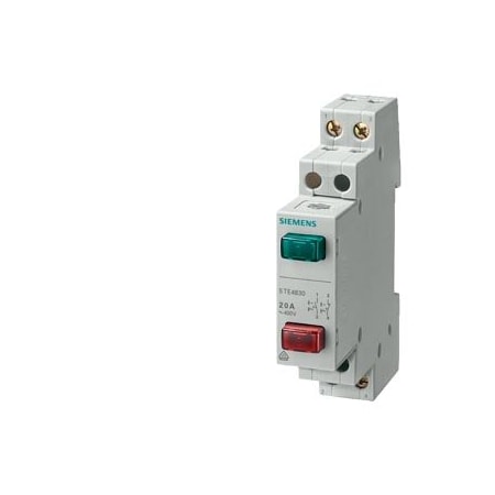 Siemens button, 1 NO+1 NC 20 A 2 keys red green 5TE4830