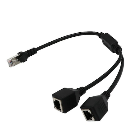 Sanoxy RJ45 Splitter Adapter 1 to 2 Cable CAT 7 6 5 LAN Ethernet Cable Connector 1 to 2 way cable EBL-CAT7-2
