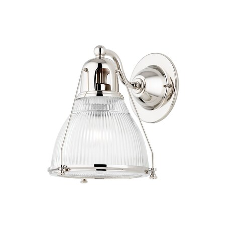 Hudson Valley Lighting Haverhill 1 Light Wall Sconce 8 In. Polished Nickel 7301-PN