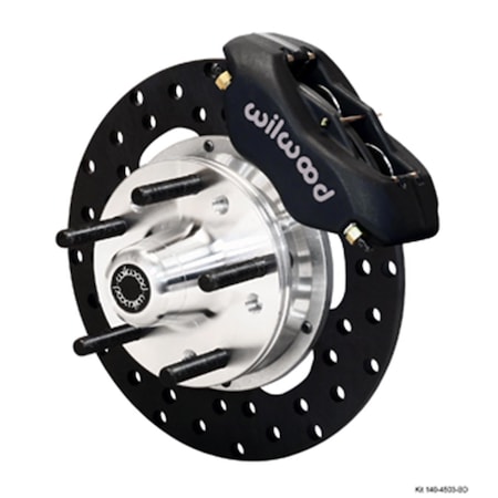 Wilwood Forged Dynalite Front Drag Brake Kit, Drilled Rotor WLD140-4503-BD