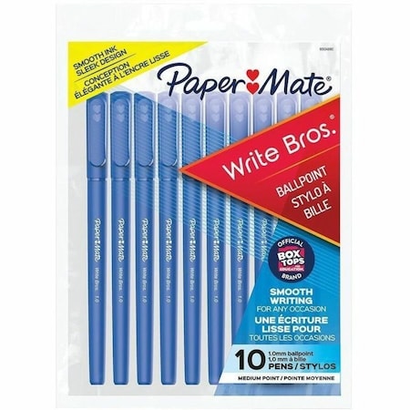 Paper Mate Write Bros Blue Ball Point Pen 10 pk 9313499C