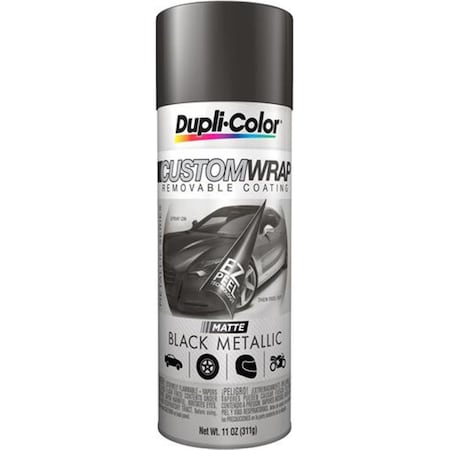 Vht 11 oz Wrap Paint Matte Black Metallic S24-CWRC830