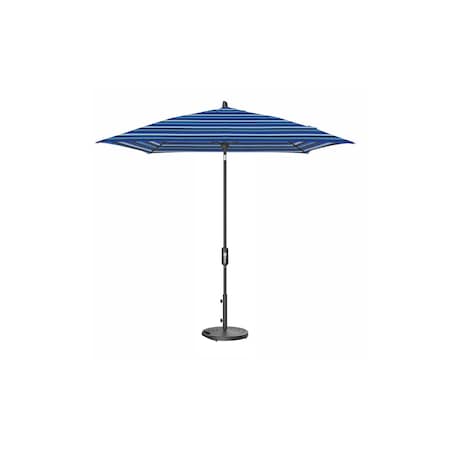 Treasure Garden 7.5 ft Square Patio Umbella, aluminum, fiberglass ribs, outdoor, Milano Cobalt Stripe UM847SQ-09 56080 Milano Cobalt Stripe