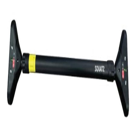 Squatz Doorway Pull Up Bar, Adjustable 29.5-37 in Door Frame Pull Up Bar with Level Meter, Locking SQDPB37BK