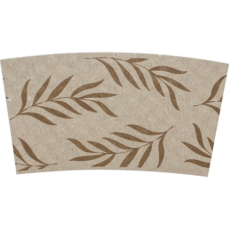 World Centric 10-20 oz. 100% PCW Paper Compostable Hot Bowl Sleeve, PK1000 SL-PA-LG