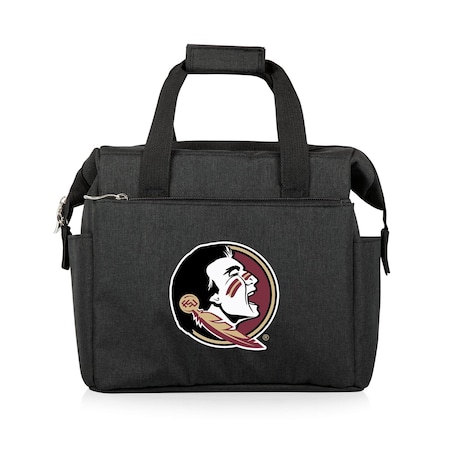 Picnic Time Family Of Brands NCAA Florida State Seminoles On The Go Lunch Bag Cooler - Soft Cooler Lunch Box, Black 510-00-179-174-0