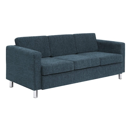 Office Star Products Pacific Sofa Couch, Navy PAC53-S76