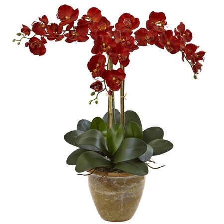 Nearly Natural Triple Stem Phalaenopsis Arrangement Seasonal, Autumn 1515-AT