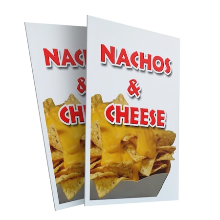 Signmission Nachos & Cheese, Plastic Signs Only 24 Inch x 36 Inch, Corrugated Plastic, 2PK CSB-2436-2PACK-Nachos & Cheese