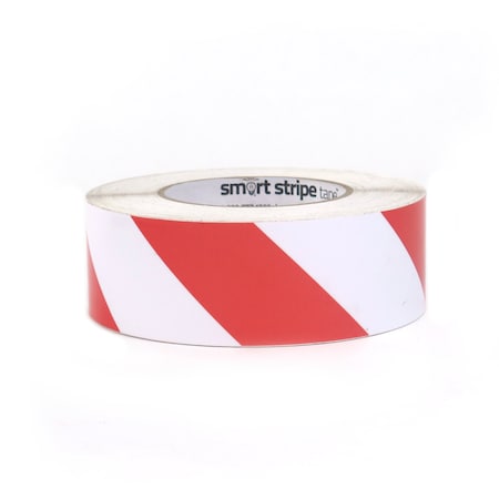 Smart Stripe Smart Stripe Hazard Floor Tape, Vinyl film, 1 in W., 100 ft L., 4 mil Thickness SSH171
