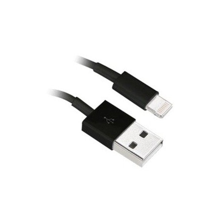 Cable Wholesale Apple Lightning Authorized Black iPhone, iPad, iPod USB Charge and Sync Cable, 6 foot 10U2-05106BK