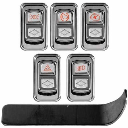 Replacement For Peterbilt 389 Glider Year 2022 Actuator Button Starter Kit