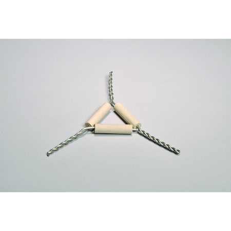 United Scientific Clay Pipe Triangle, 3" Side Length CPT030