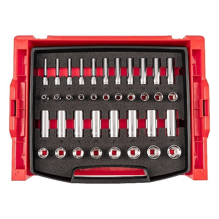 Tekton Socket Set, Steel, 38 Pieces OLB94307