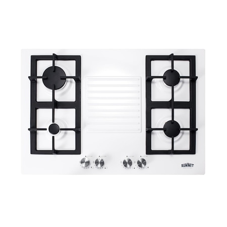 Summit 30in Wide 4-Burner Gas Cooktop GC431W