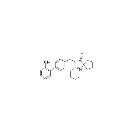 Ak Scientific 4'-[(2-Butyl-4-oxo-1, 3-diazaspiro[4.4]non-1-en-3-yl)methyl]biphenyl-2-carbonitrile (5g), CAS 138401 I709-5g