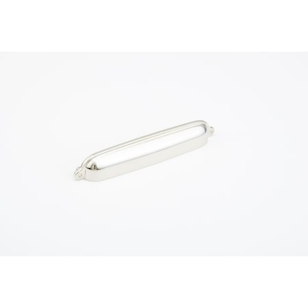 Schaub 6in Center to Center Country Cup Pull Polished Nickel Finish 744-PN