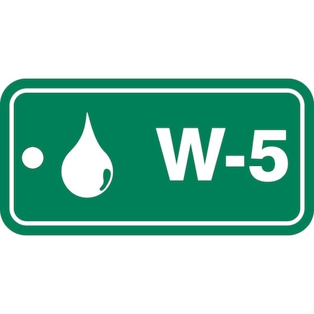 Accuform RP-Plastic, 3-1/4 in Width, 0.075 in Height, , 5 PK TDF905VPM